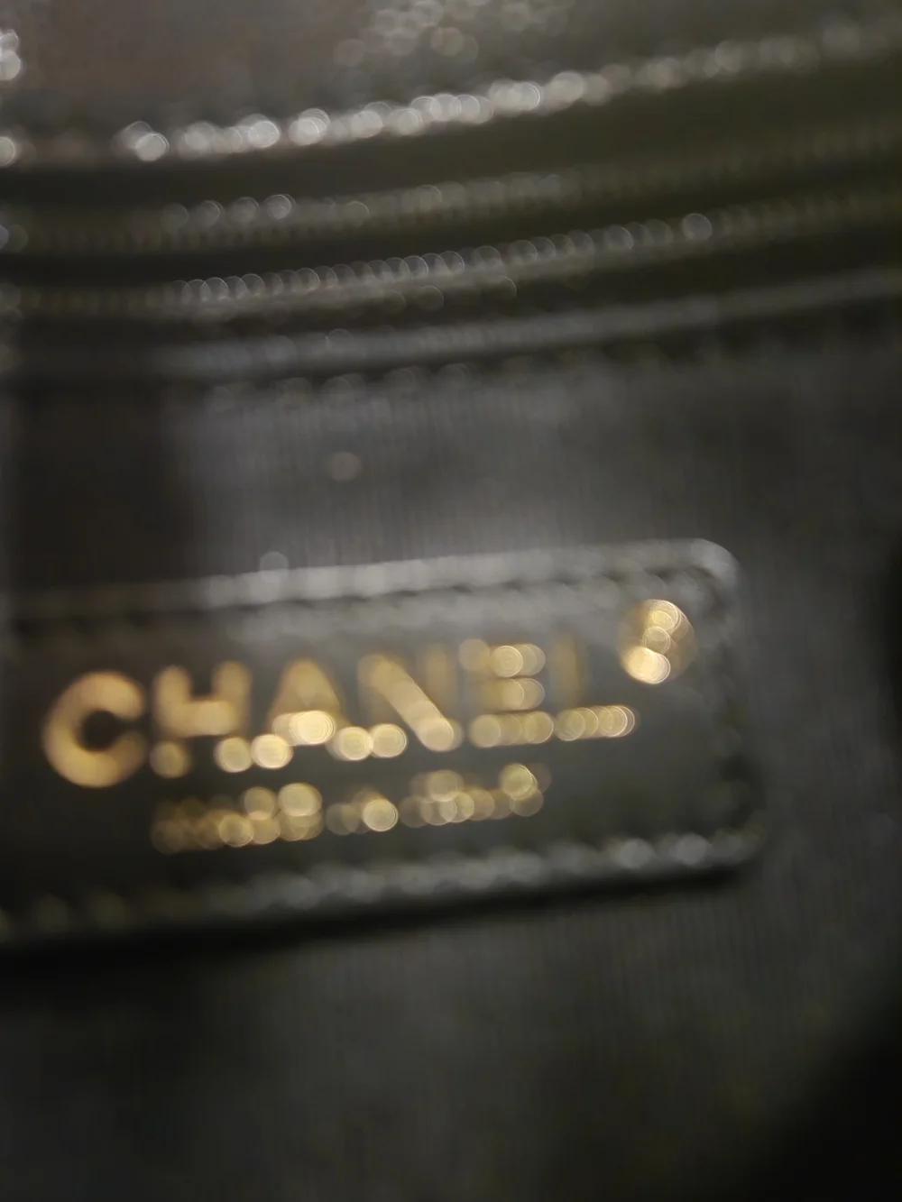 CHANEL Black Mini Flap 2022/2023 Cruise Calfskin CAVIER GRAINED Goldtone Hardwar